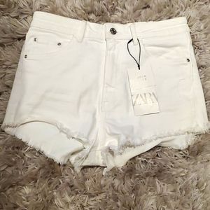 White jeans shorts